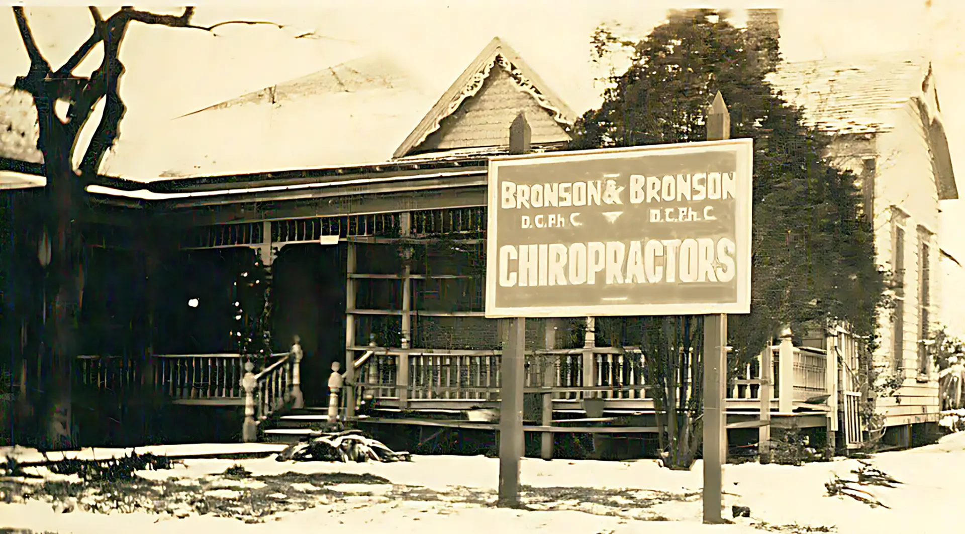 Original Bronson Chiropractic Clinic 1925 in Ranger, Texas